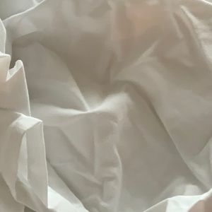 White queen size bedskirt never used